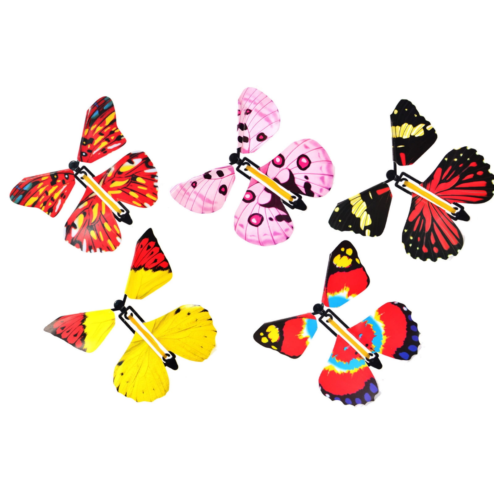 Details about   Magic Fairy Flying Butterfly Rubber Band Powered Butterfly Wind up Fairy Toys US 