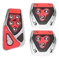 thumbnail image 2 of jiaping A Set of 3 Non-Slip Foot Pedal Covers , Stainless Steel Brake Clutch s, 2 of 9