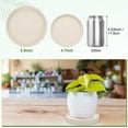 thumbnail image 5 of Uxcell 2-Pack Ceramic Plant Saucers, 5.3 Inch ID Flower Pot Plant Saucers, Flowerpot Drip Tray [5.9 Inch OD, White], 5 of 6