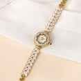 thumbnail image 2 of Luxury Rhinestone Accented Women's Quartz Wrist Watch - Stylish Timepiece - Water Resistant, Precise Timekeeping, Elegant Trendy Design, 2 of 7