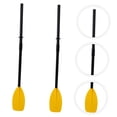 thumbnail image 4 of CHICHUMID 1Pair French Style Black Plastic Boat Paddles Detachable Oars Durable Ribbed Blades for Rowing, 4 of 8