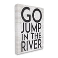 thumbnail image 3 of Stupell Industries Jump in the River Motivational Lake House Phrase Graphic Art Gallery Wrapped Canvas Print Wall Art, Design by Lettered and Lined, 3 of 5
