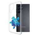 thumbnail image 2 of WIRESTER Transparent Soft Gel TPU Clear Case Slim Protective Cover for Samsung Galaxy S22 Ultra 6.8" 2022, Blue Sea Turtle, 2 of 3