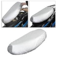 thumbnail image 4 of thinsony Motorcycle Seat Cover Motorbikes Waterproof Mopeds Pad Protector Silver XL, 4 of 8