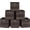 Chestnut Brown, variant on Storage Cubes Set of 8, 11.8-Inch Foldable Closet Organizers with Handles, PP Plastic, Oxford & Non-Woven Fabric, Rustic Brown, TINA Collection URFB830B01