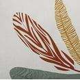thumbnail image 2 of Simply Daisy, 14" x 20" Feather Study Orange Floral Decorative Outdoor Pillow, 2 of 3