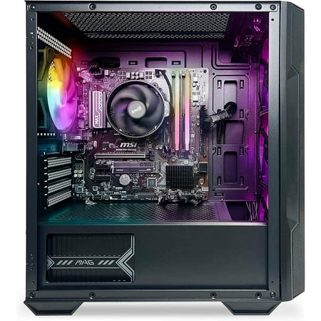 NSX GAMING PC - AMD Ryzen 5 5600G, 16 gb DDR4 3600, 512 gb M2 Nvme SSD, RGB Fans, Windows 11 Home