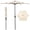 Beige, variant on Abba Patio 7.5ft Outdoor Patio Umbrella w/ Push Button Tilt and Crank, 6 Ribs-Beige