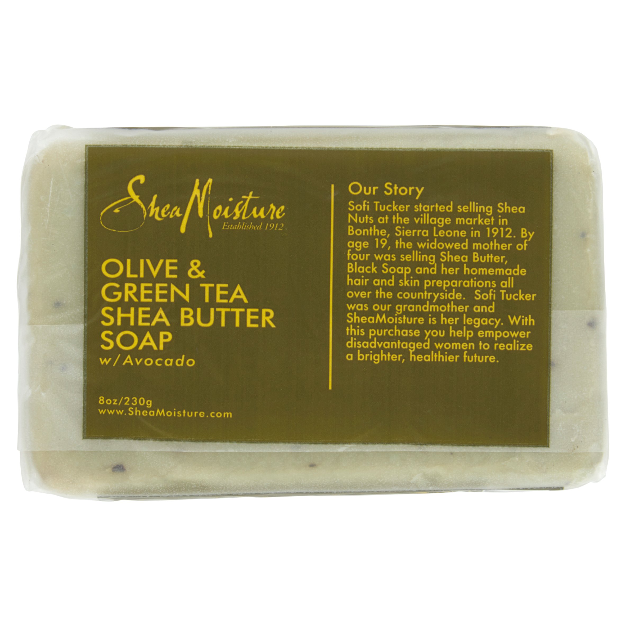 olive and green tea shea butter soap