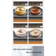 thumbnail image 4 of Heat Diffuser Plate for Gas Electronic Stove, NISPOTDOR Cooktop Heat Diffuser Cooking Induction Adapter Simmer Plate with Detachable Handle for Milk Coffee Cookware, 7.9inch, 4 of 6