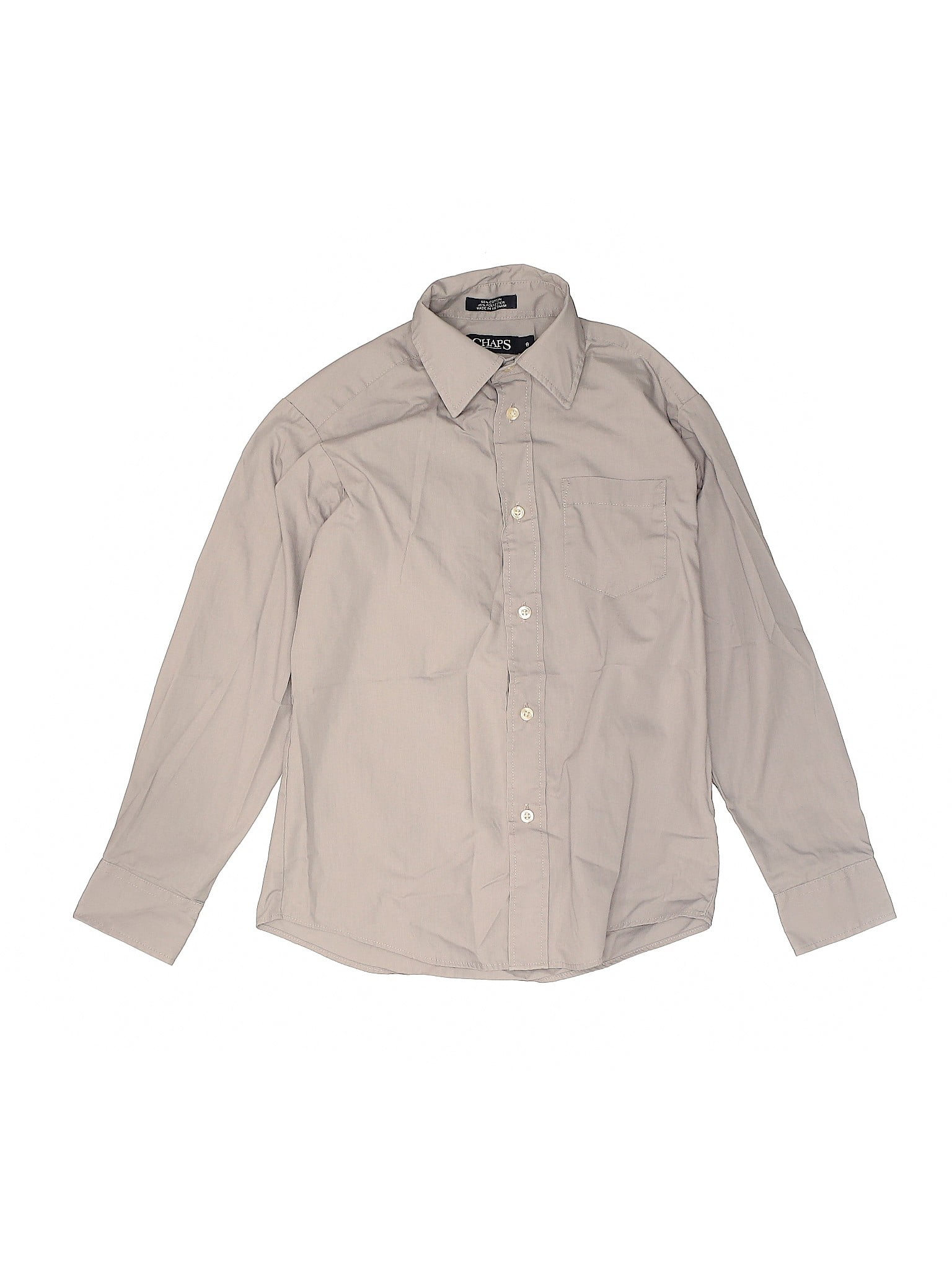 Chaps - Pre-Owned Chaps Boy's Size 8 Long Sleeve Button-Down Shirt ...