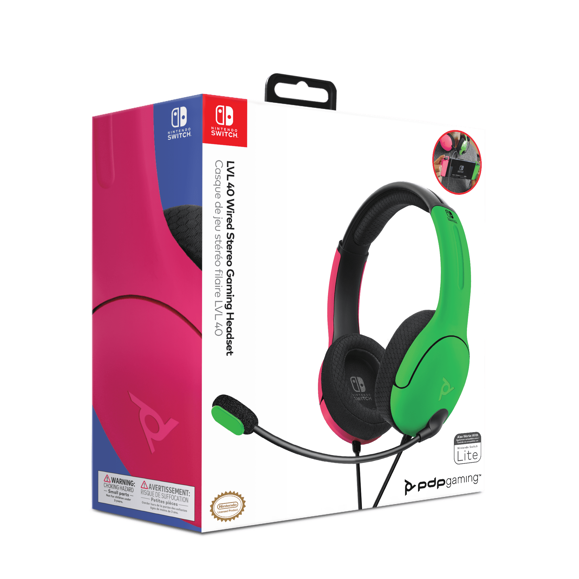 PDP Gaming LVL40 Stereo Headset with Mic for Nintendo Switch - PC