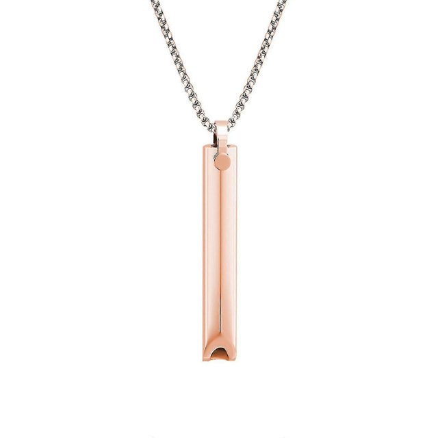 Collar para dejar de fumar Breathlace, collar para la ansiedad, collar para vapear, collar para dejar de fumar con respiración, ejercicios de respiración, remedio de rescate para la ansiedad - oro ros