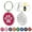 Hot Pink, variant on Didog Personalized Dog Tags Free Name Engraved Cute Paw Print Bone Shape Pet ID Tags