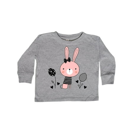 

Inktastic Easter Bunny Rabbit Spring Outfit Gift Toddler Toddler Girl Long Sleeve T-Shirt