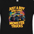 thumbnail image 4 of Inktastic Just a Boy Who Loves Monster Trucks Boys or Girls Toddler T-Shirt, 4 of 5