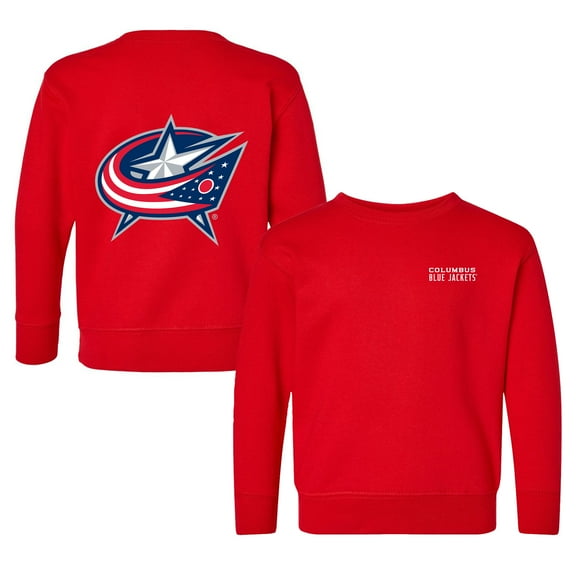 Toddler Chad & Jake Red Columbus Blue Jackets Pullover Sweatshirt