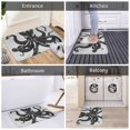 thumbnail image 5 of Fuzoiu Abstract Ink Octopus Print Door Mat Outdoor Indoor Welcome Mats, Front Doormat,Flannel Non Slip Durable Entrance Rugs for Front Door, Inside Outside Entry, Porch, Resist Dirt,16x24in, 5 of 7