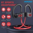 thumbnail image 5 of Mpow True Wireless Bluetooth Earbuds Sport, Flame S aptX-HD Bass+ Loud Sound, Bluetooth 5.0 12H Playtime Headphones, IPX7 Waterproof, cVc8.0 Noise Cancelling Mic W/Carrying Case, Red, 5 of 9