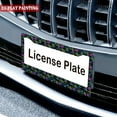 thumbnail image 4 of License Plate Frame 2PC Vibrant Multi - Color Splatter Car License Plate Holders with Screws & Caps 6.3x12.2inch(16x31cm), 4 of 8
