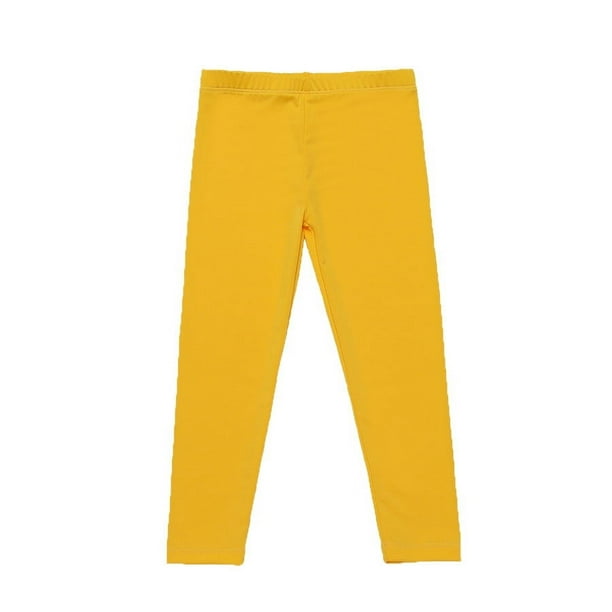 Odeerbi 3-12 Años Niñas Leggings Calcetines Elásticos Pantalones Suavidad Cómoda Calcetines Respirables