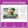 thumbnail image 2 of Erosebridal Happpy St. Patrick's Day Place Mats Set of 4 for in Door Dinning, Farm Truck Placemats Set of 4, 2 of 4