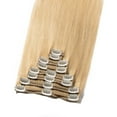 thumbnail image 4 of MY-LADY Extra Thick Clip in 100% Remy Human Hair Extension Double Weft Full Head Natural Hairpiece 110-170g #24 Natural Blonde 20inch, 4 of 10