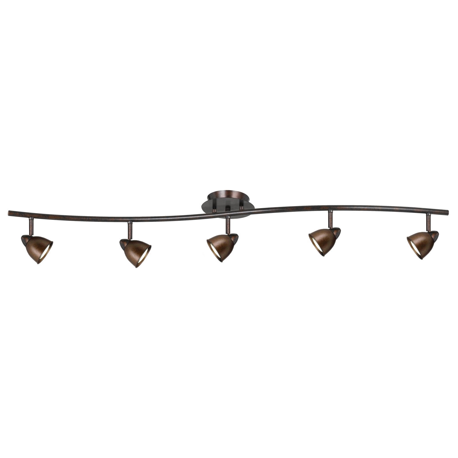 Serpentine 5 - Light Brushed Steel / Silver Track Lighting