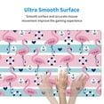 thumbnail image 5 of Balery Pink Striped Flamingo Mouse Pad ,15.8x29.5 In Large Gaming Mouse Pad Desk Mat Long Non-Slip Rubber Stitched Edges,Waterproof Mousepad Desk Mat For Gamer Office Home, 5 of 9