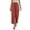 FT48_Vermilion, variant on Capri Pants for Women High Waisted Wide Leg Casual Lounge Pant Summer Adjustable Drawstring Trousers with Pockets Khaki 2XL