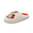 thumbnail image 2 of Willtoo Slippers for Women Warm Patterns Fluffy Fuzzy Pumpkin House Shoes Cozy Halloween Slippers Soft Memory Foam Indoor Outdoor Home Shoe, 2 of 5
