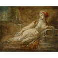 thumbnail image 3 of Heinrich Friedrich Füger 18x15 Black Modern Framed Museum Art Print Titled - Reclining Woman (C. 1790-1800), 3 of 5