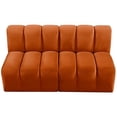 thumbnail image 4 of Meridian Furniture Arc Cognac Velvet Modular Sectional, 4 of 8