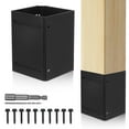 thumbnail image 5 of Post Kit Adjustable Mailbox Protector Fence Black, 5 of 8