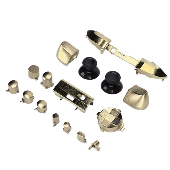 Juego completo de botones para mando de juego, mangos de repuesto galvanizados, accesorios para Xbox Series XGold