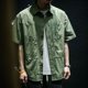 thumbnail image 4 of Camisa de hombre Cargo Camisas sueltas verdes para hombre Moda normal 2024 Venta Asia Cosas baratas con Cómodo I Elegante Algodón Casual, 4 of 5