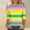 #380-Multicolor, variant on Womens Funny Mardi Gras 3/4 Sleeve Sequins Shirts Tunics 2025 Trendy Holiday T-Shirts Carnival Clothes Sweatshirts