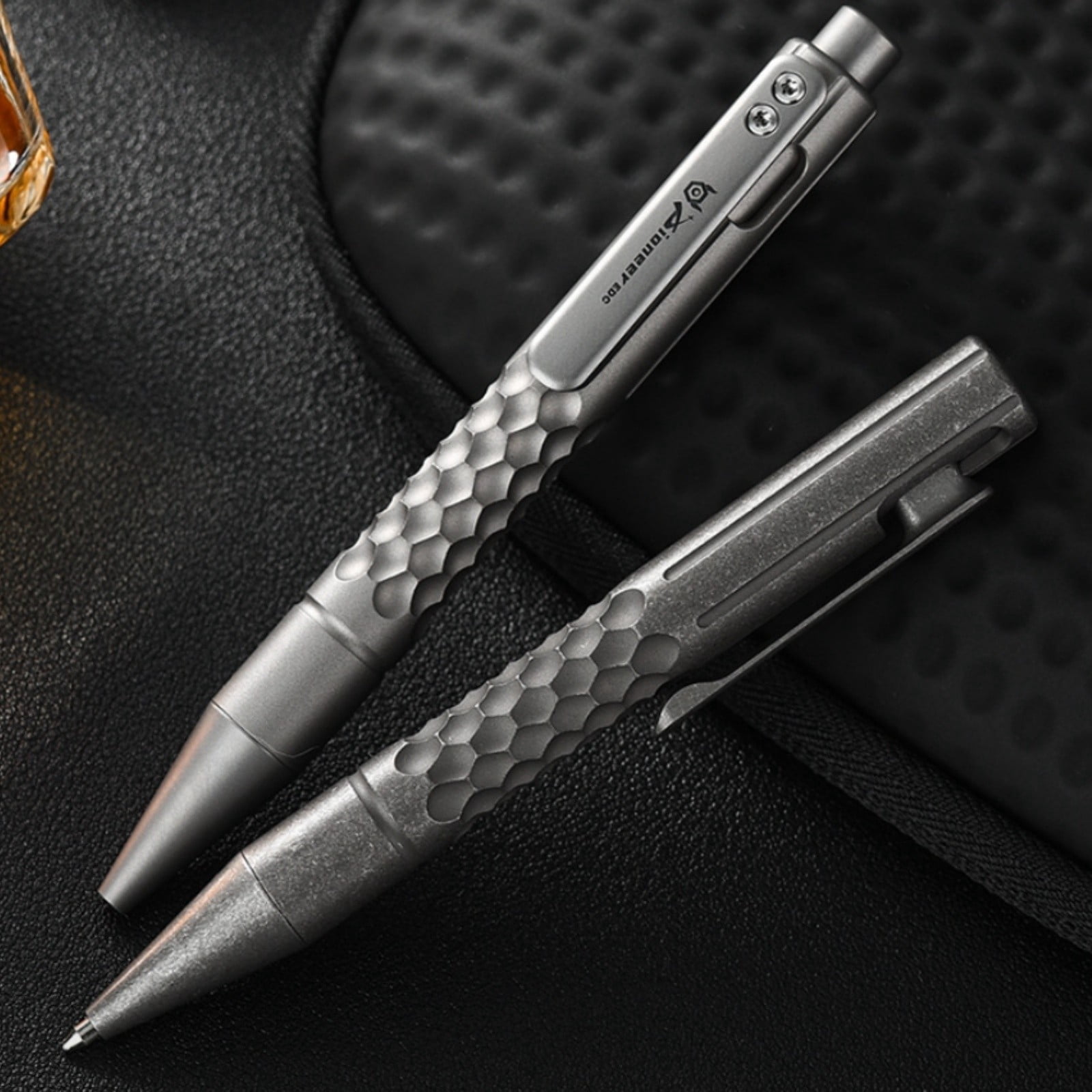 Titanium Alloy Bolt Action Pen, Lightweight EDC Writing Pen with G2 Refill, CNC Machined Aluminum-Style Grip for Office, Travel & Everyday Carry