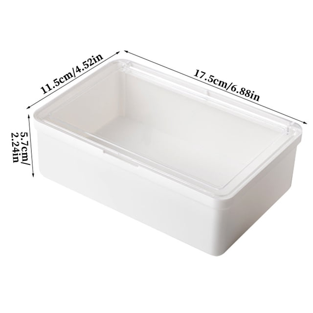 Caja organizadora de escritorio con tapa abatible, compartimento pequeño, bandeja, organizador de artículos de oficina multifuncional para el hogar o el trabajo.