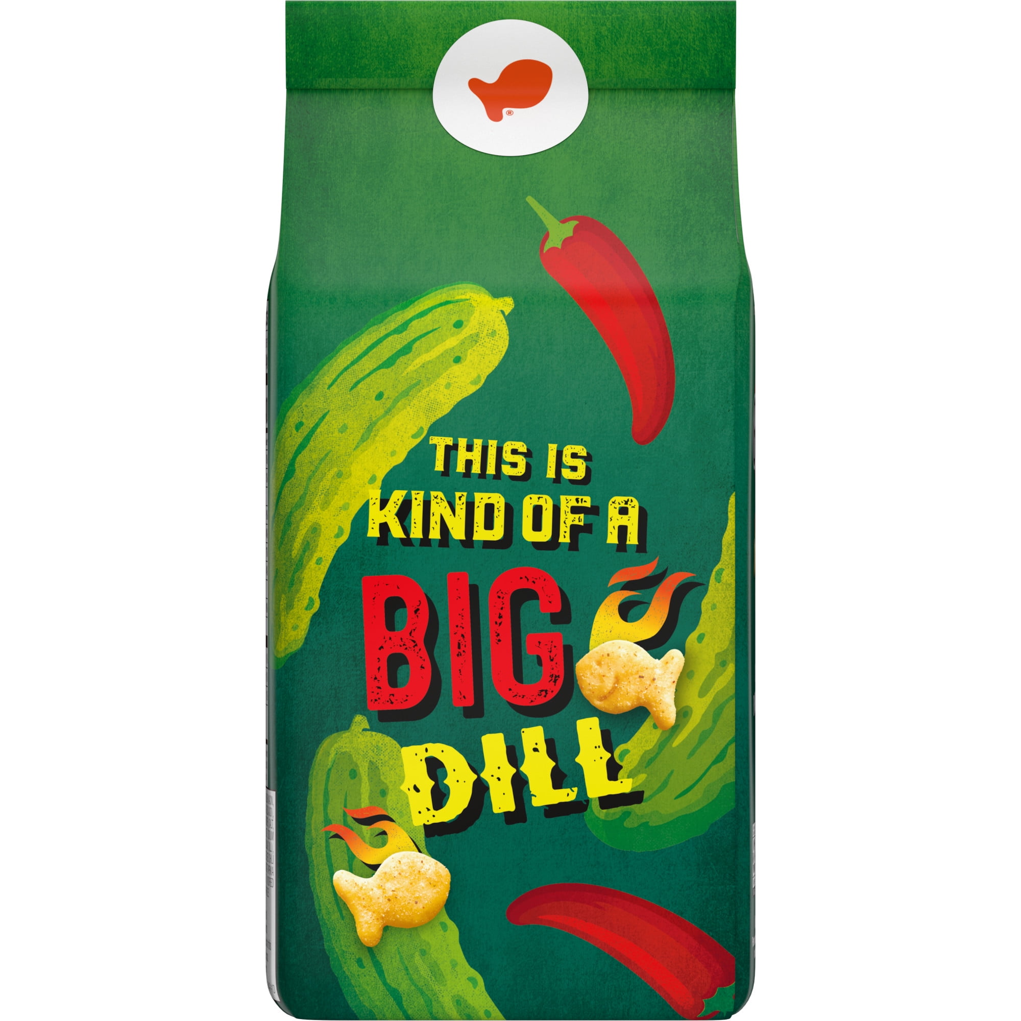 (6 pack) Goldfish Spicy Dill Pickle Flavored Crackers, 6.1 oz Bag