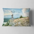 thumbnail image 2 of Designart View Tower on Hill Panorama - Landscape Printed Throw Pillow - 12x20, 2 of 5