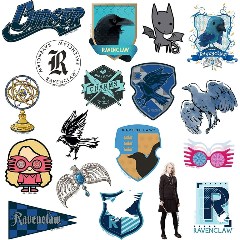 Water Laptop, Set Stickers Vinyl of Die Ravenclaw Scrapbooking, Cut Sticker Indoor/Outdoor Bottle, Pack Skateboard, Potter Harry - Tablet, Variety 50 Theme - Pack