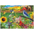 thumbnail image 1 of RoseArt - Colorluxe 500-Piece - Sunflower Birds- Adult Interlocking Puzzle, 1 of 5
