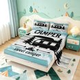 thumbnail image 2 of meiyoeat Adventure Happy Camping Bed Sheets,Rustic Camper Full Size Sheets For Boys,4pcs1 Flat Sheet, 1 Fitted Sheet and 2 Pillowcases, 2 of 6