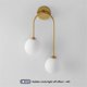 thumbnail image 4 of 2-Light Glass Globe Decorative Wall Lamp Vanity Light A Warm Light, 4 of 5