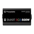 thumbnail image 4 of Thermaltake Smart RGB 500W 80+ 256-Color RGB Fan ATX 12V 2.3 Kaby Lake Ready Power Supply 5 Yr Warranty Power Supply PS-SPR-0500NHFAWU-1, 4 of 5