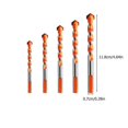 thumbnail image 4 of 5Pcs Alloy Triangle Spiral Drill Bits Set for Glass Tile Rotary Tools, 4 of 5