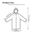 thumbnail image 2 of Chubasquero para niños, [paquete de 2] Chubasquero de EVA para niños, chamarra de poncho de lluvia reutilizable para niños y niñas de 6 a 13 años JFHHH pequeña, 2 of 5