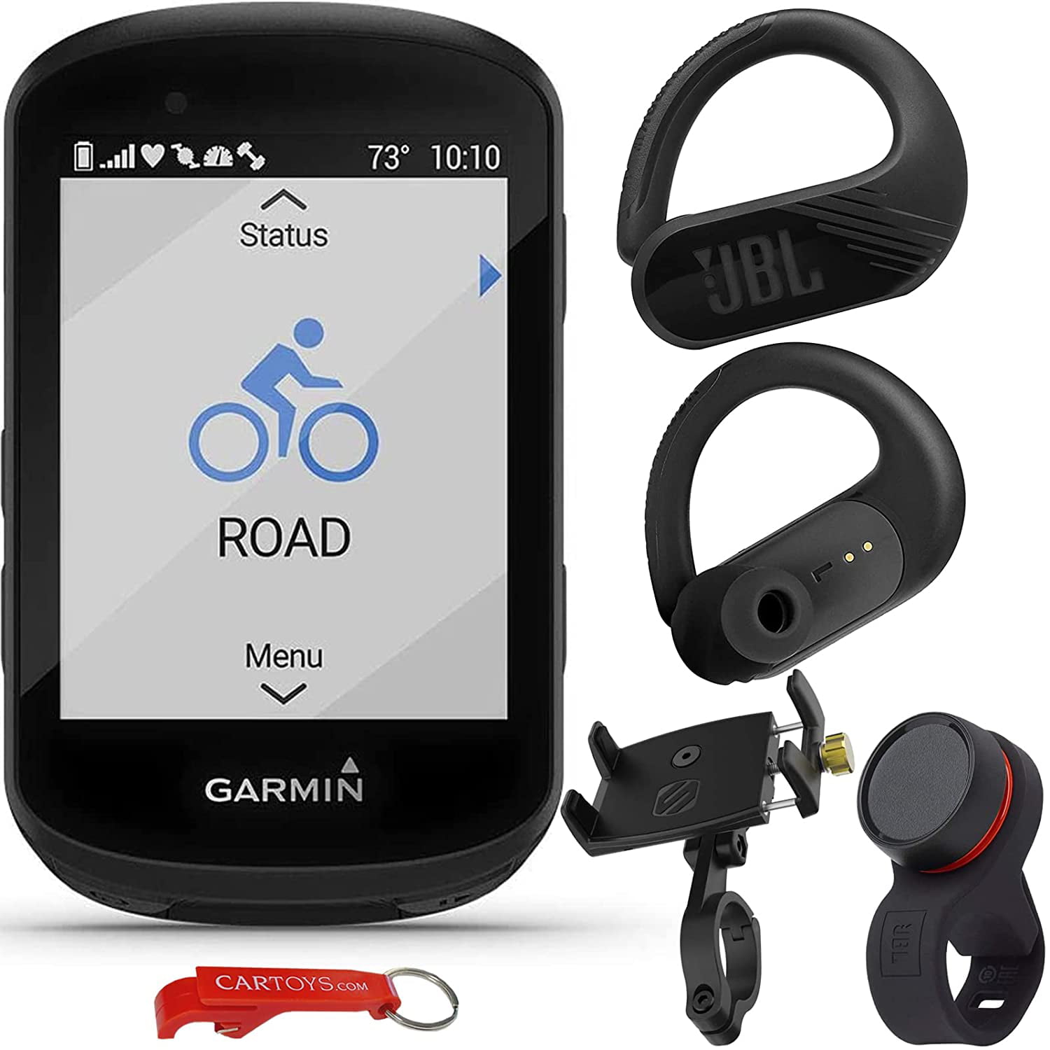 Garmin Edge 530 Bike Computer Trek Tunes Bundle with JBL Bluetooth Headphones, Remote, and Phone Holder. Road & GPS Cycling Navigator, Dynamic Performance Popularity Routing Walmart.com