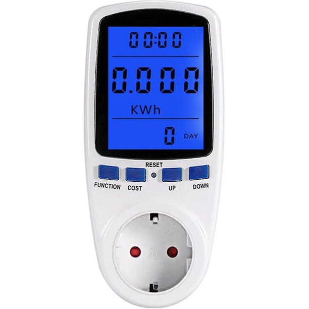 Zócalo del medidor de consumo de energía: amperímetro de voltaje de vatios de potencia de control de uso de electricidad, medidor de amperios de voltaje de vatios de potencia para control Shisiq,, kaili Sencillez